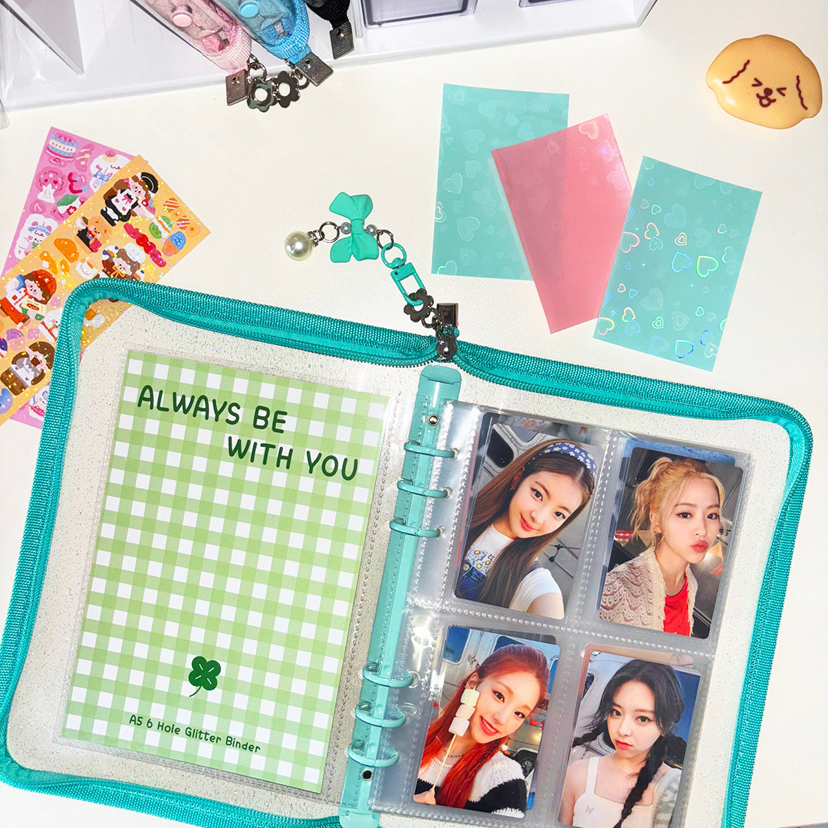SH Plaza - A5 6 Ring Glitter Binder