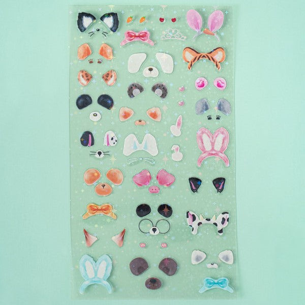 Daiso - Pegatinas decorativas para cargador superior (3 hojas)