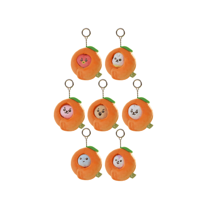 BTS x BT21 - Baby Plush Keyring Orange Party