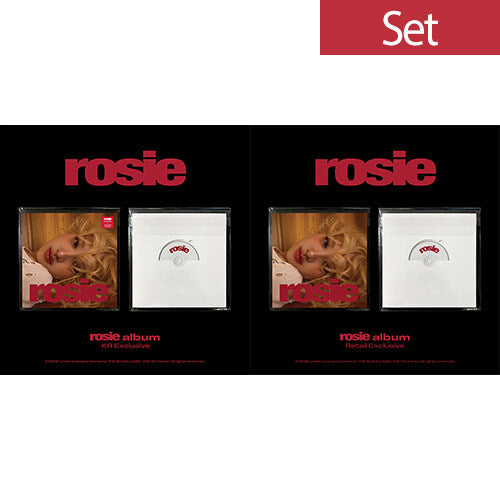 ROSÉ BLACKPINK - primer álbum de estudio 'rosie' (versión exclusiva de Corea + versión exclusiva para tiendas) (2 CD)