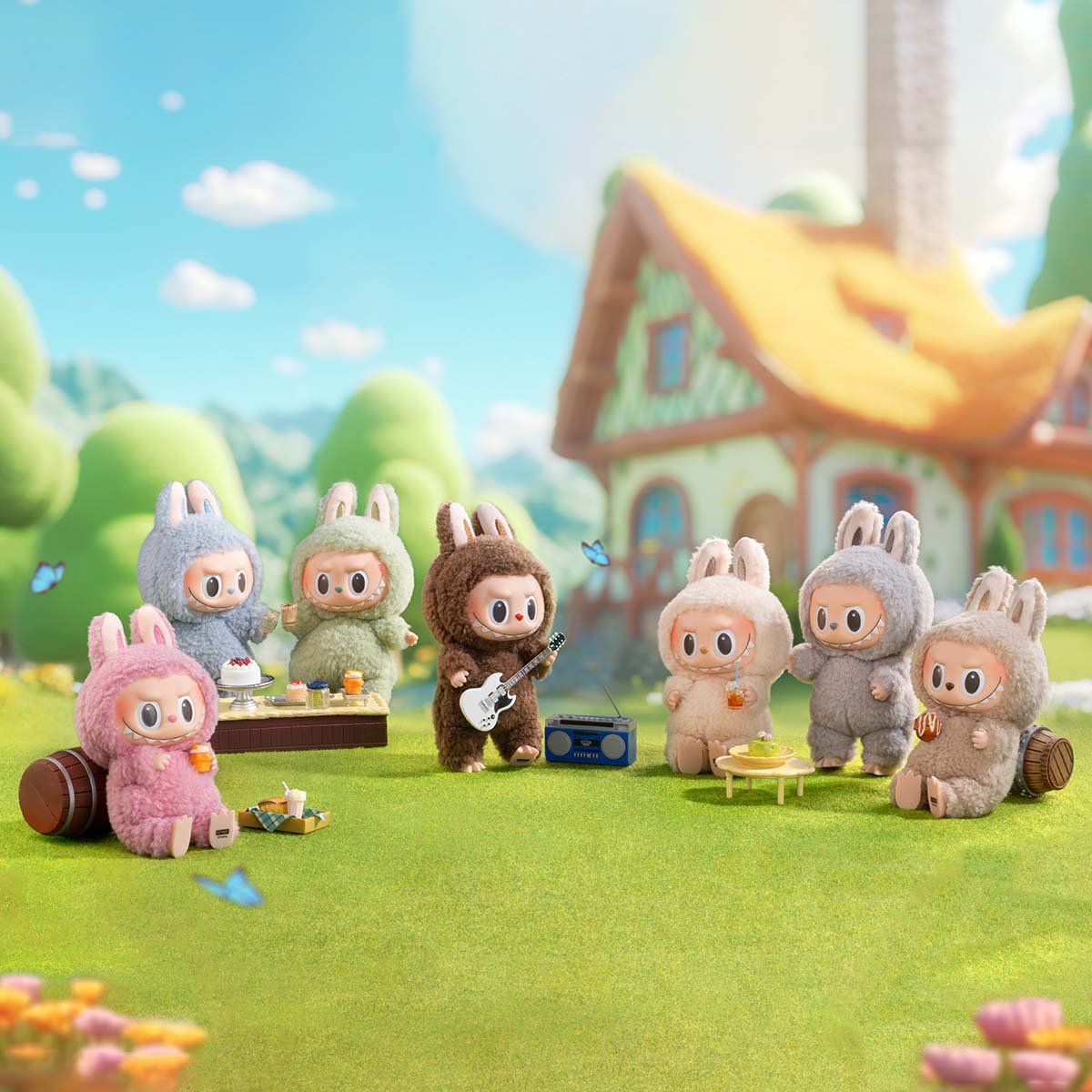 LOS MONSTRUOS - Emocionante caja sorpresa con cara de vinilo de macarrón