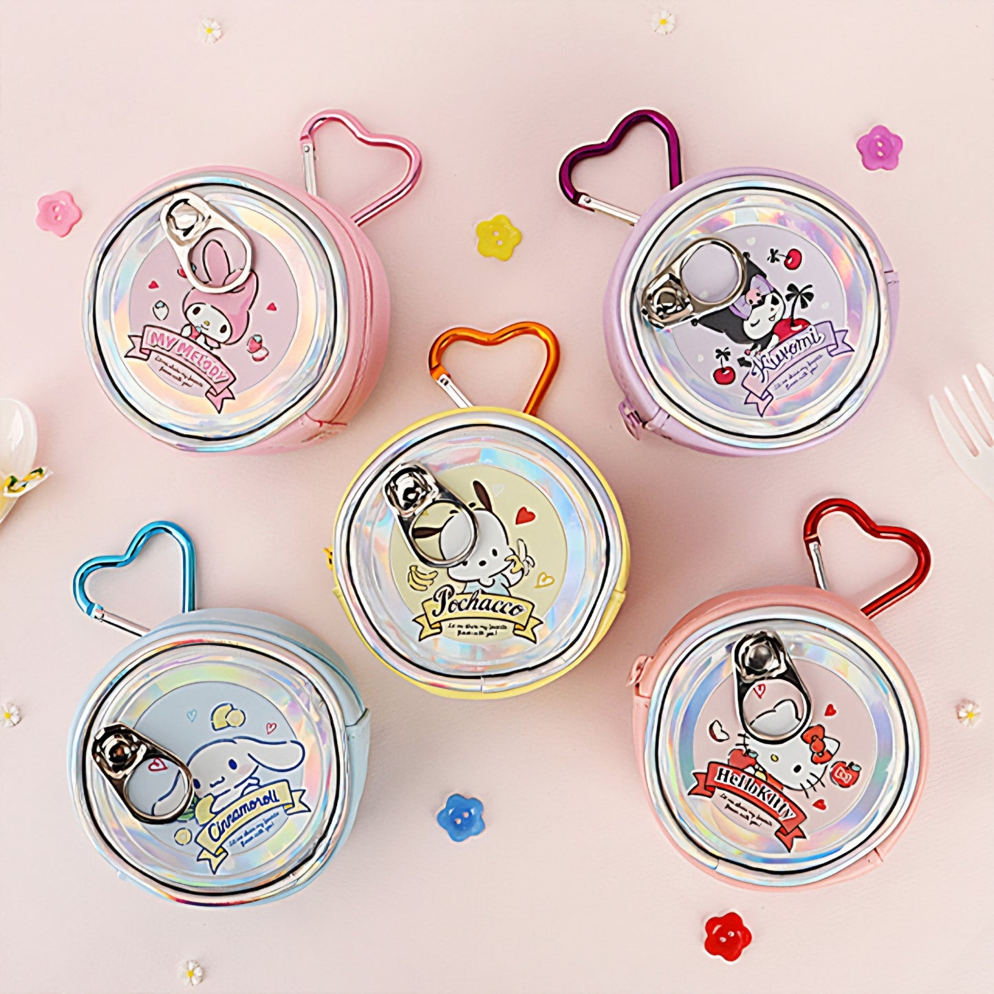 Sanrio - Fruit Can Pouch Keyring