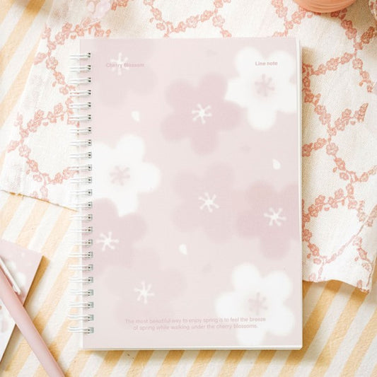 Daiso - Susurros de Primavera Cuaderno A5 80 Hojas