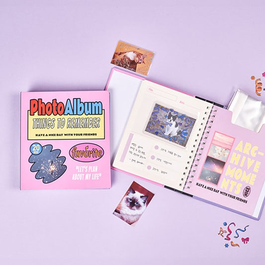 Daiso - Álbum de fotos DIY 20 hojas 50 bolsillos