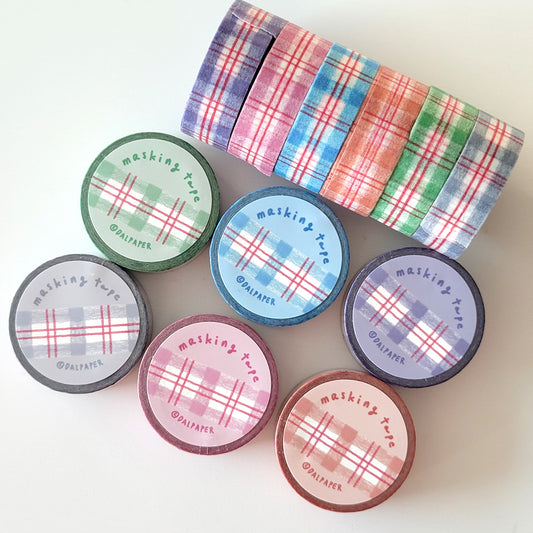 Dalpaper - Cinta adhesiva de colores para enmascarar lápices