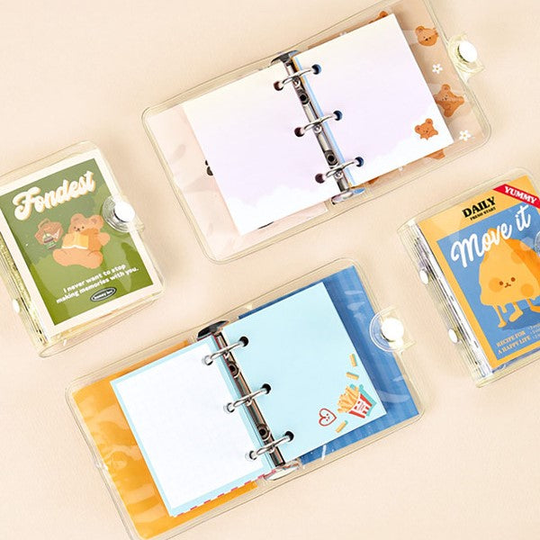 Daiso - Мини-папка с тремя кольцами