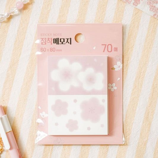 Daiso - Susurros de primavera - Notas adhesivas bidireccionales (70 hojas)