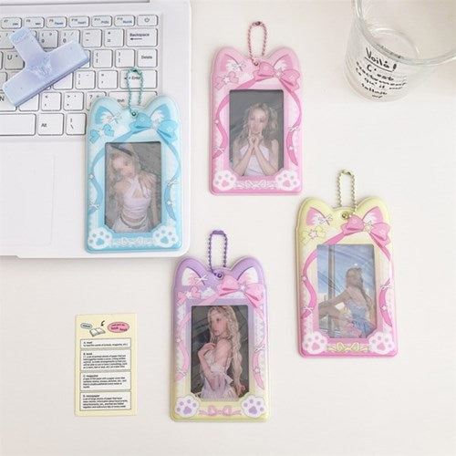 Witty Wiggle - Cat Photo Card Holder Keyring