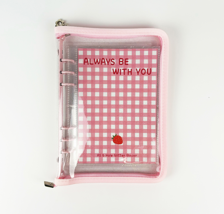 SH Plaza - A5 6 Ring Glitter Binder