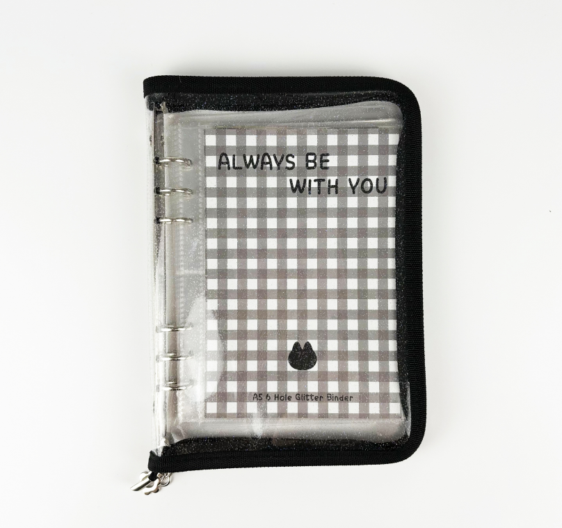 SH Plaza - A5 6 Ring Glitter Binder