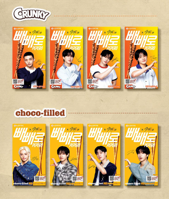 Conjunto de singles tipo 4 de Stray Kids x PEPERO