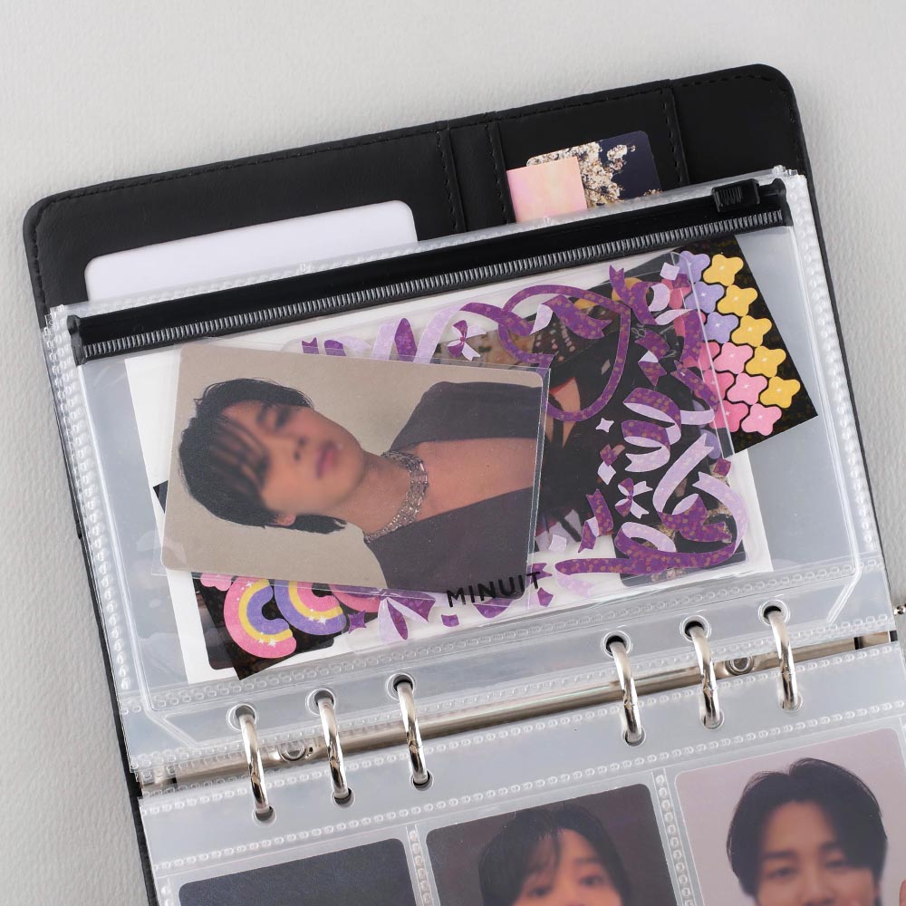 Minuit - Clear Zipper Bag A5