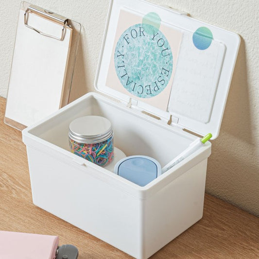 Daiso - Estuche de almacenamiento con tapa M