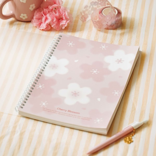 Daiso - Whispers of Spring B5 Notebook 90 Sheets