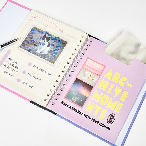 Daiso - Álbum de fotos DIY 20 hojas 50 bolsillos