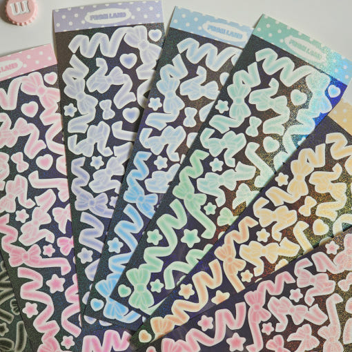 Promland - Velvet Ribbon Sticker Set