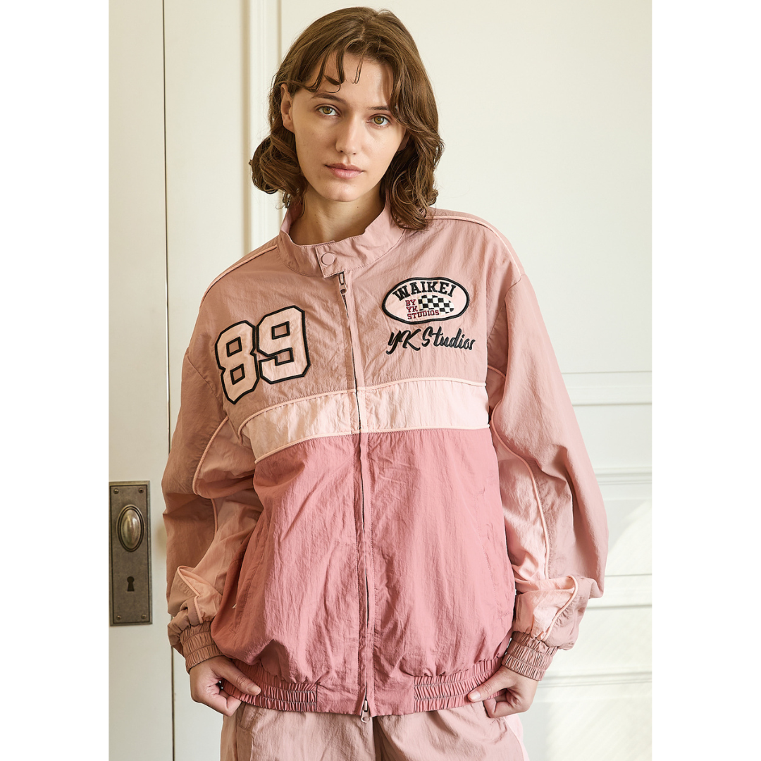 Wai Kei - Chaqueta deportiva de carreras con bloques de color