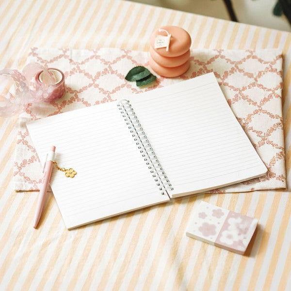 Daiso - Whispers of Spring A5 Notebook 80 Sheets