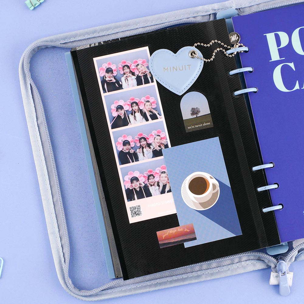 Minuit - Transparent Zipper Binder A5