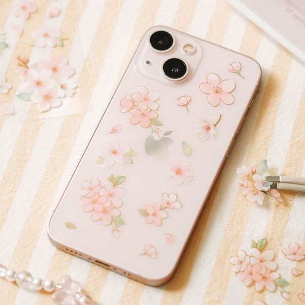 Daiso - Susurros de Primavera - Pegatinas doradas (4 hojas)