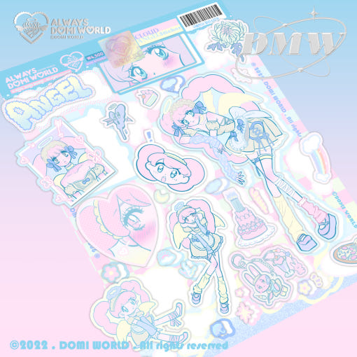 Yondo - Libro de pegatinas de laboratorio de ilustraciones de Milky Heart 2