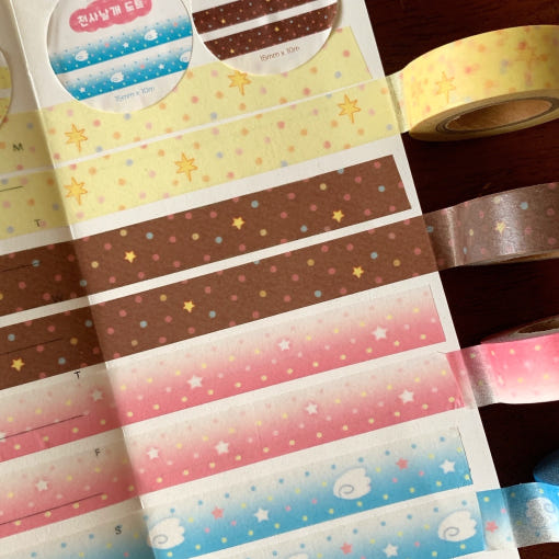 pink_rue - Dot Masking Tape Set