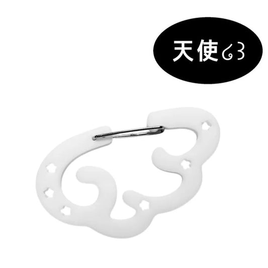 Angel Wing Acrylic Carabiner