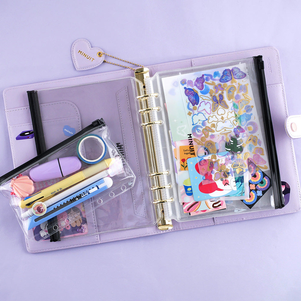 Minuit - Clear Zipper Bag A5