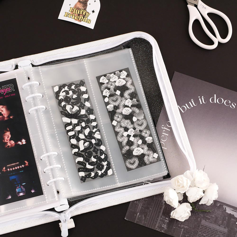 Minuit - Transparent Zipper Binder A5