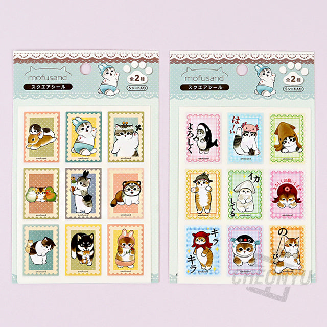 Mofusand - Square Sticker 5pcs