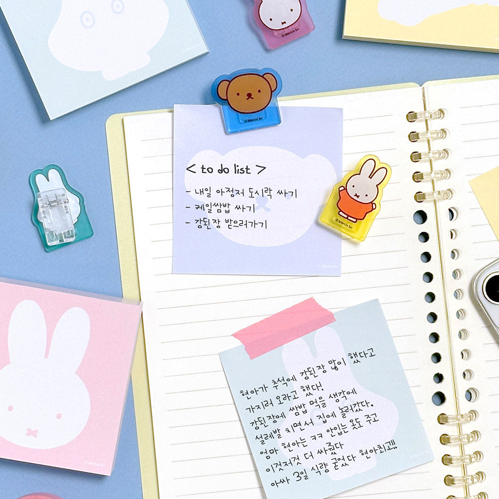 Miffy - Acrylic Clip + Memo