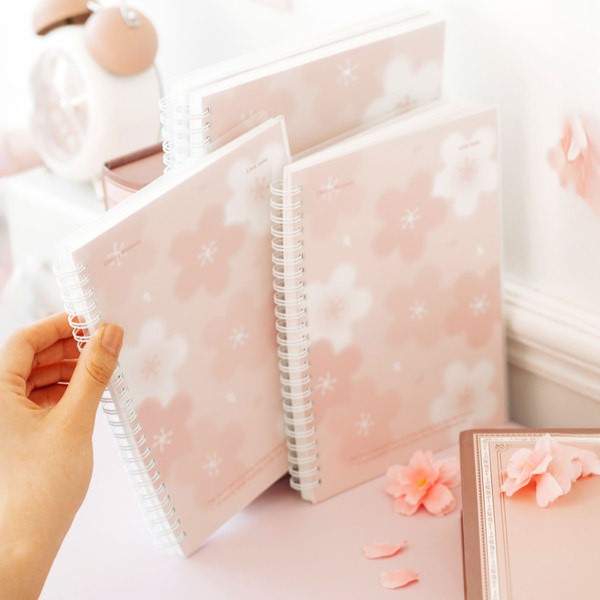 Daiso - Whispers of Spring A5 Notebook 80 Sheets