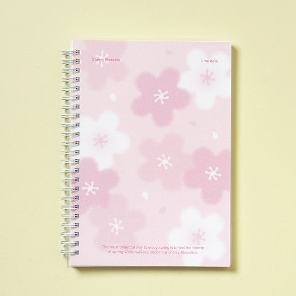 Daiso - Whispers of Spring A5 Notebook 80 Sheets