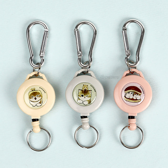 Mofusand - Carabiner Reel Keychain