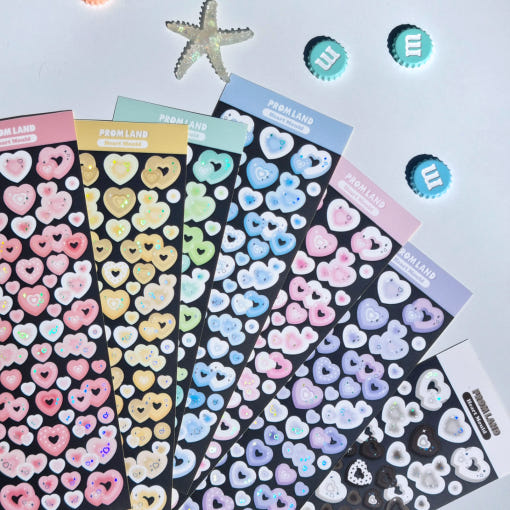 Promland - Heart Mould Sticker Set