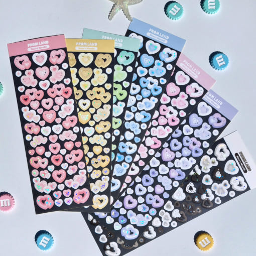 Promland - Heart Mould Sticker Set
