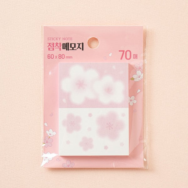 Daiso - Whispers of Spring Two Way Sticky Notes 70 Sheets