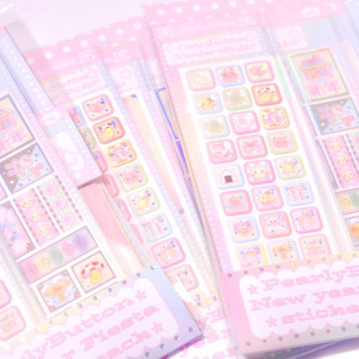 Pearly Button - New Year Fiesta Sticker Set