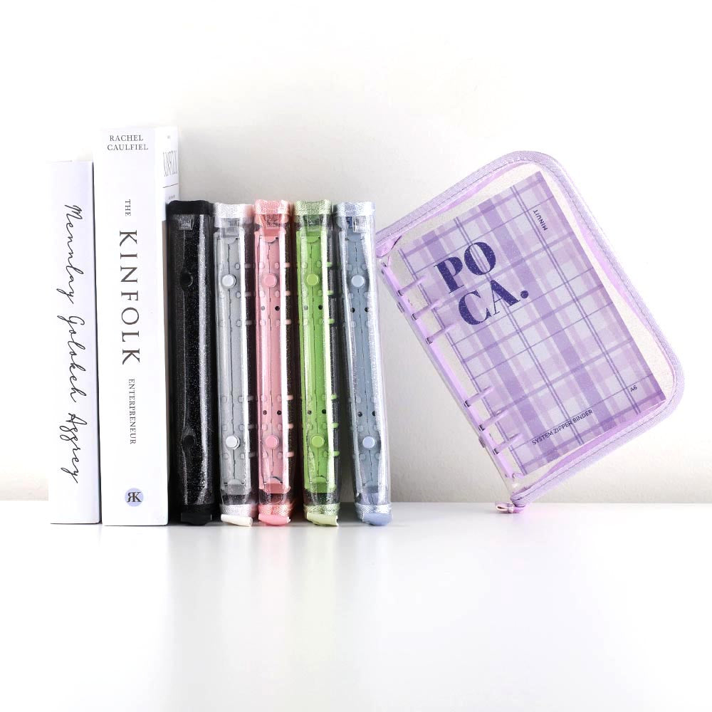 Minuit - Transparent Zipper Binder A6