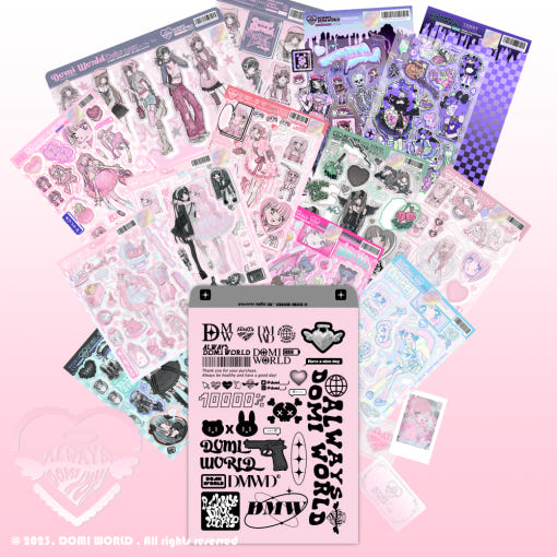 Yondo - Milky Heart Illust Lab Наклейка Книга 2