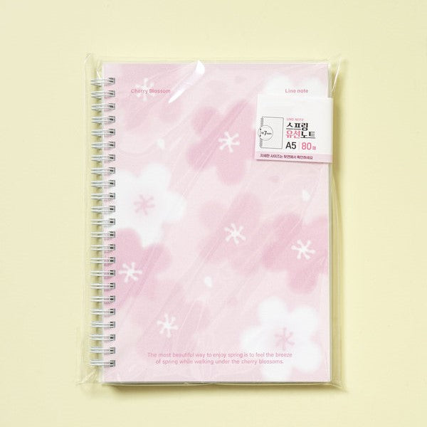 Daiso - Whispers of Spring A5 Notebook 80 Sheets