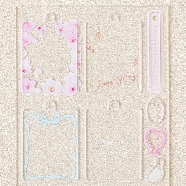 Daiso - Whispers of Spring Acrylic Cherry Blossom Keyring