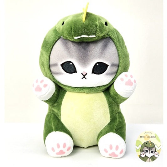 Mofusand - Muñeco de peluche con disfraz de tiburón gato (25 cm)