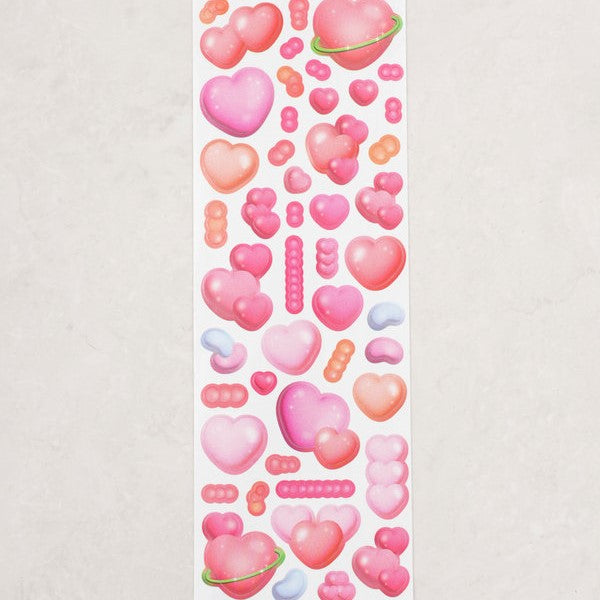 Daiso - Pegatinas decorativas 3D (6 hojas)