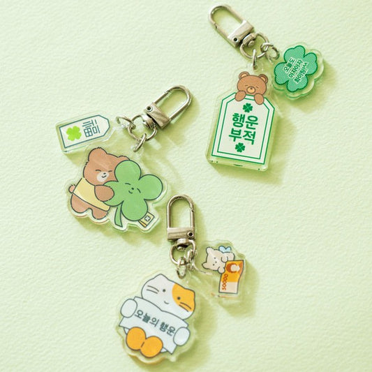 Daiso - Llavero acrílico de la suerte