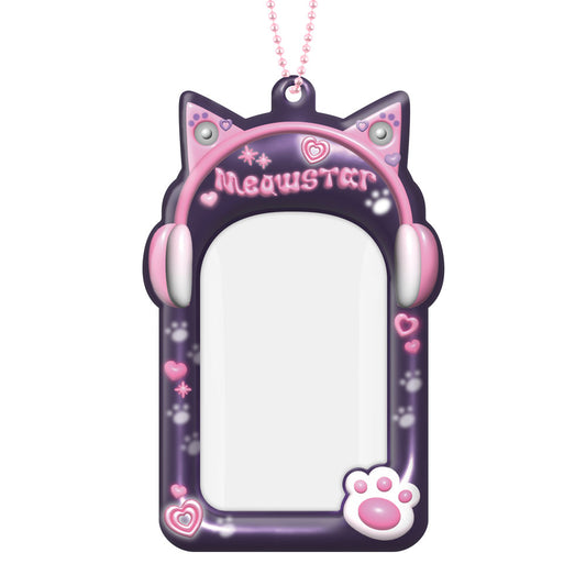 Llavero con fototarjeta de la serie Meowstar de Ducky World