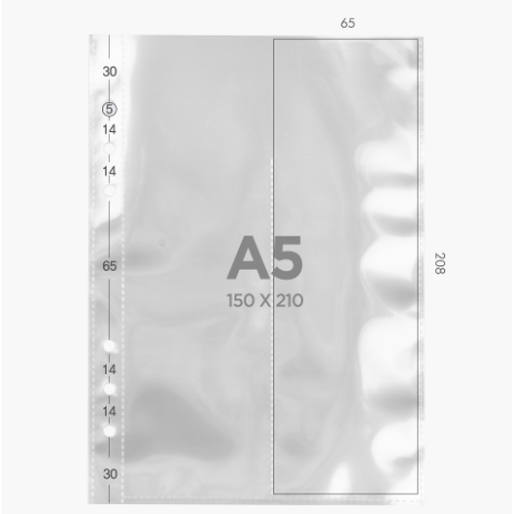 BeonD - Carpeta de recambio de bolsillo A5 (una cara)