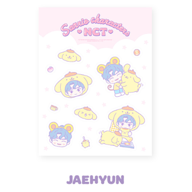 NCT X SANRIO CHARACTERS - CLEAR STICKER + PHOTOCARD SET