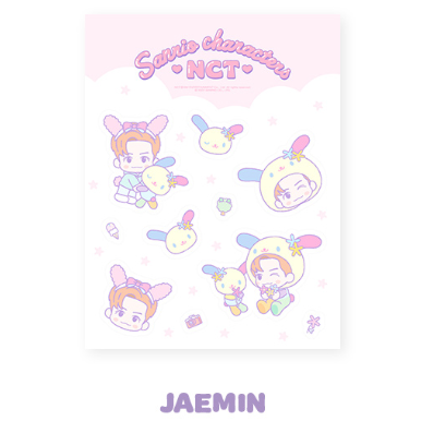 NCT X SANRIO CHARACTERS - CLEAR STICKER + PHOTOCARD SET