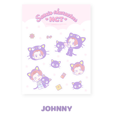 NCT X SANRIO CHARACTERS - CLEAR STICKER + PHOTOCARD SET